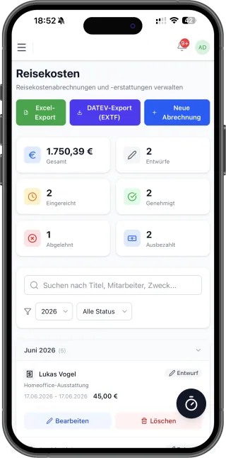 PeopleFlow Reisekosten